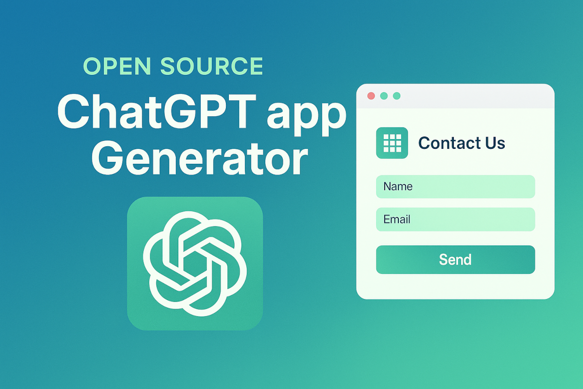Open Source ChatGPT app Generator