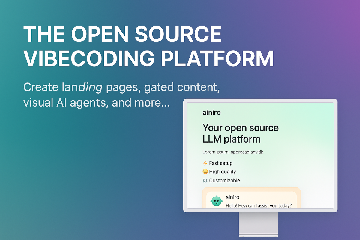 The Open Source Vibecoding Platform The Open Source Vibecoding Platform