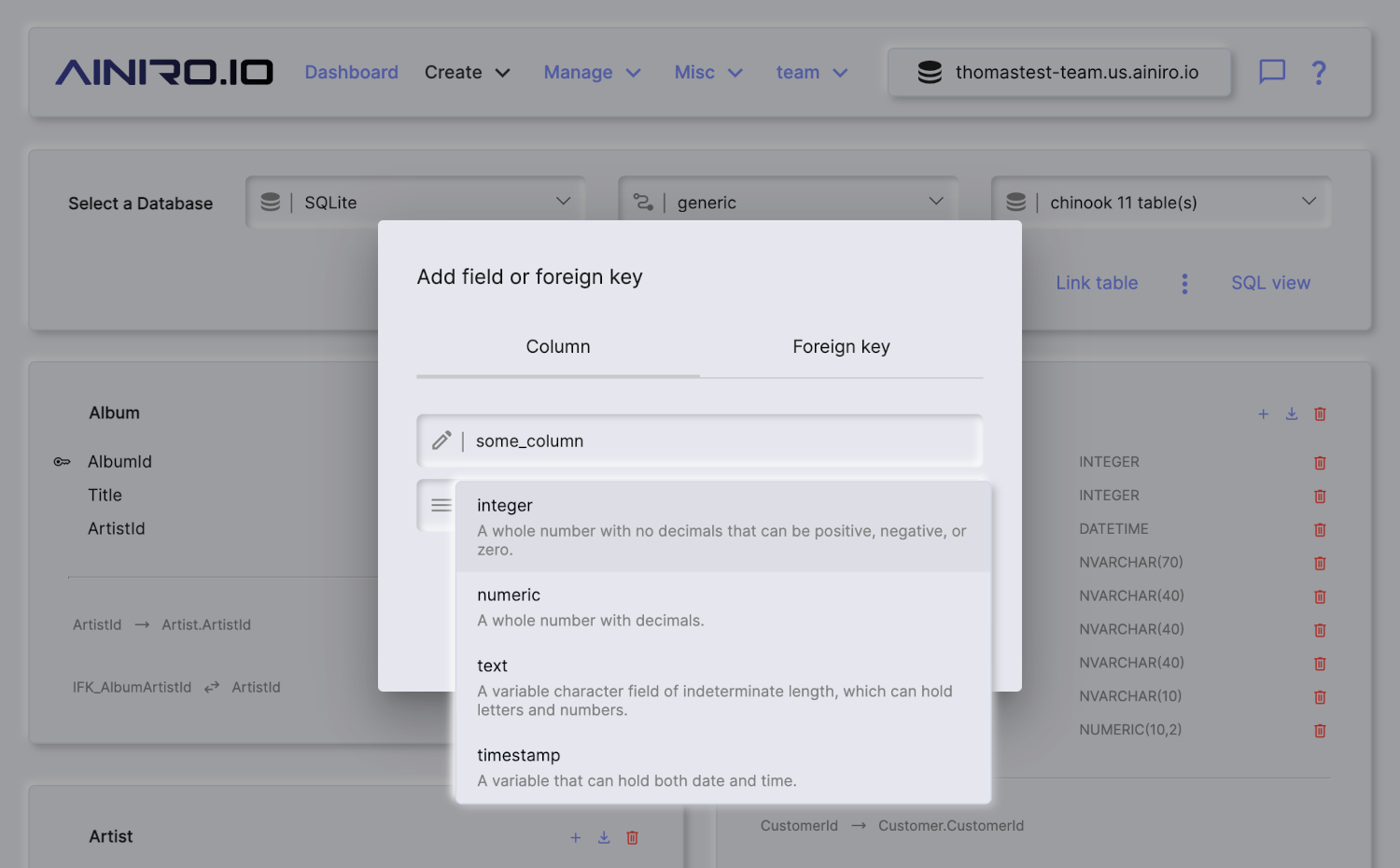 Adding a new column to your database table