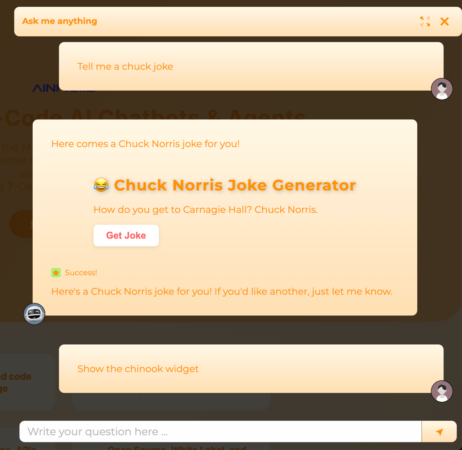 Chuck Norris widget