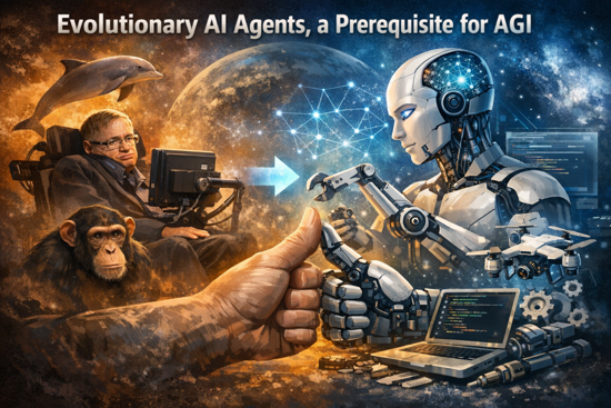 Evolutionary AI Agents, a Prerequisite for AGI