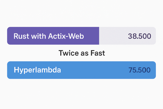 Hyperlambda is Twice as Fast as Rust with Actix-Web