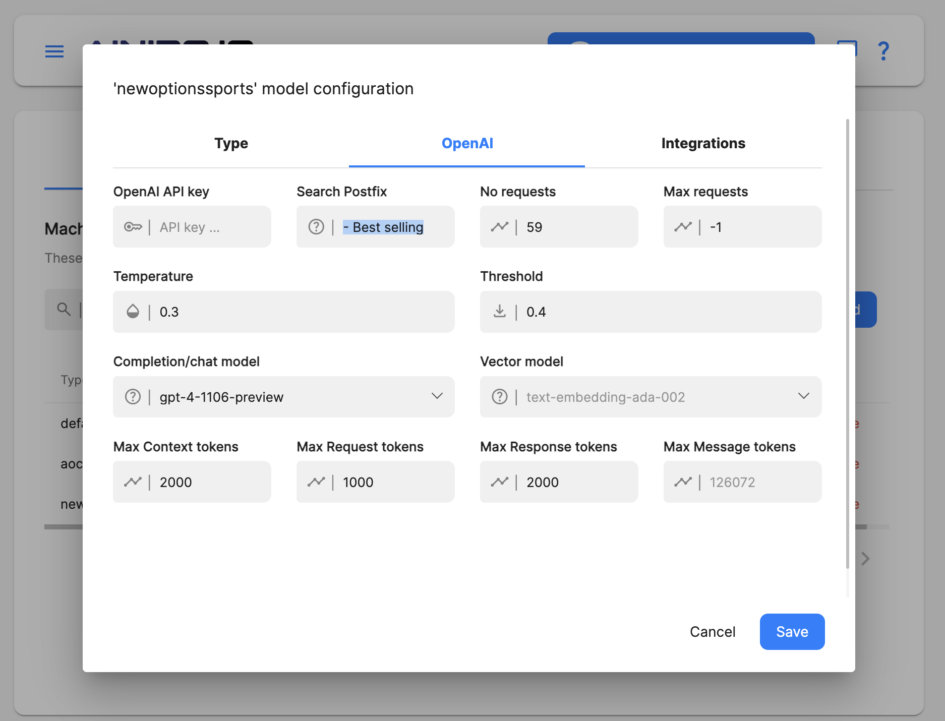 Configuring your AI chatbot to prioritize best selling products