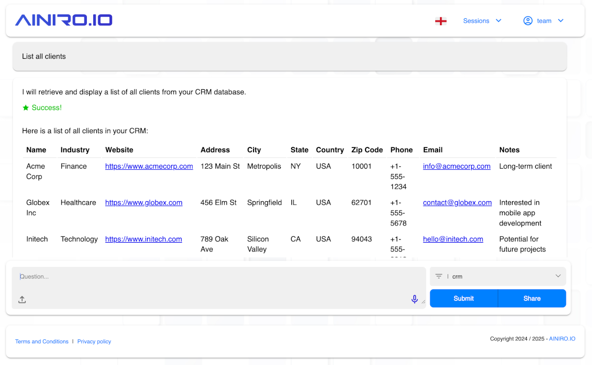 Testing our CRM AI Agent