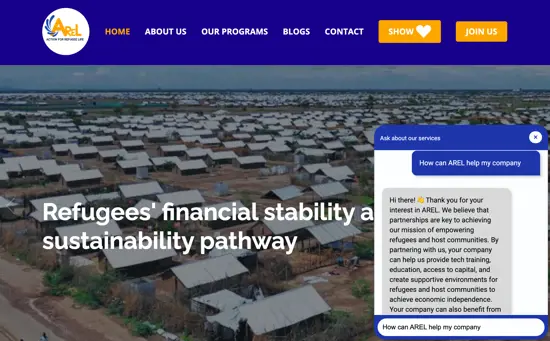 ChatGPT and AINIRO helping Refugees in Kenya