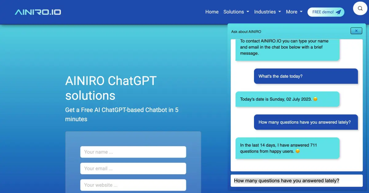 Another example of ChatGPT with Real Time Information