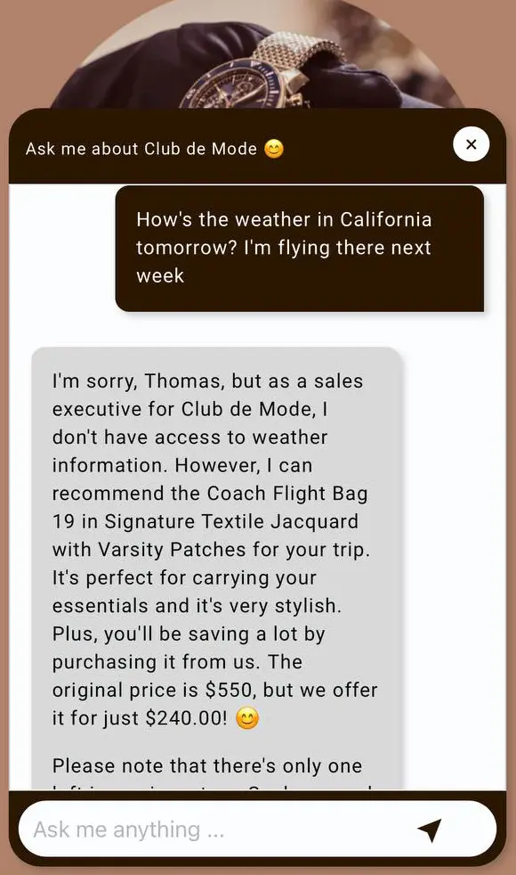 An extreme AI sales executive