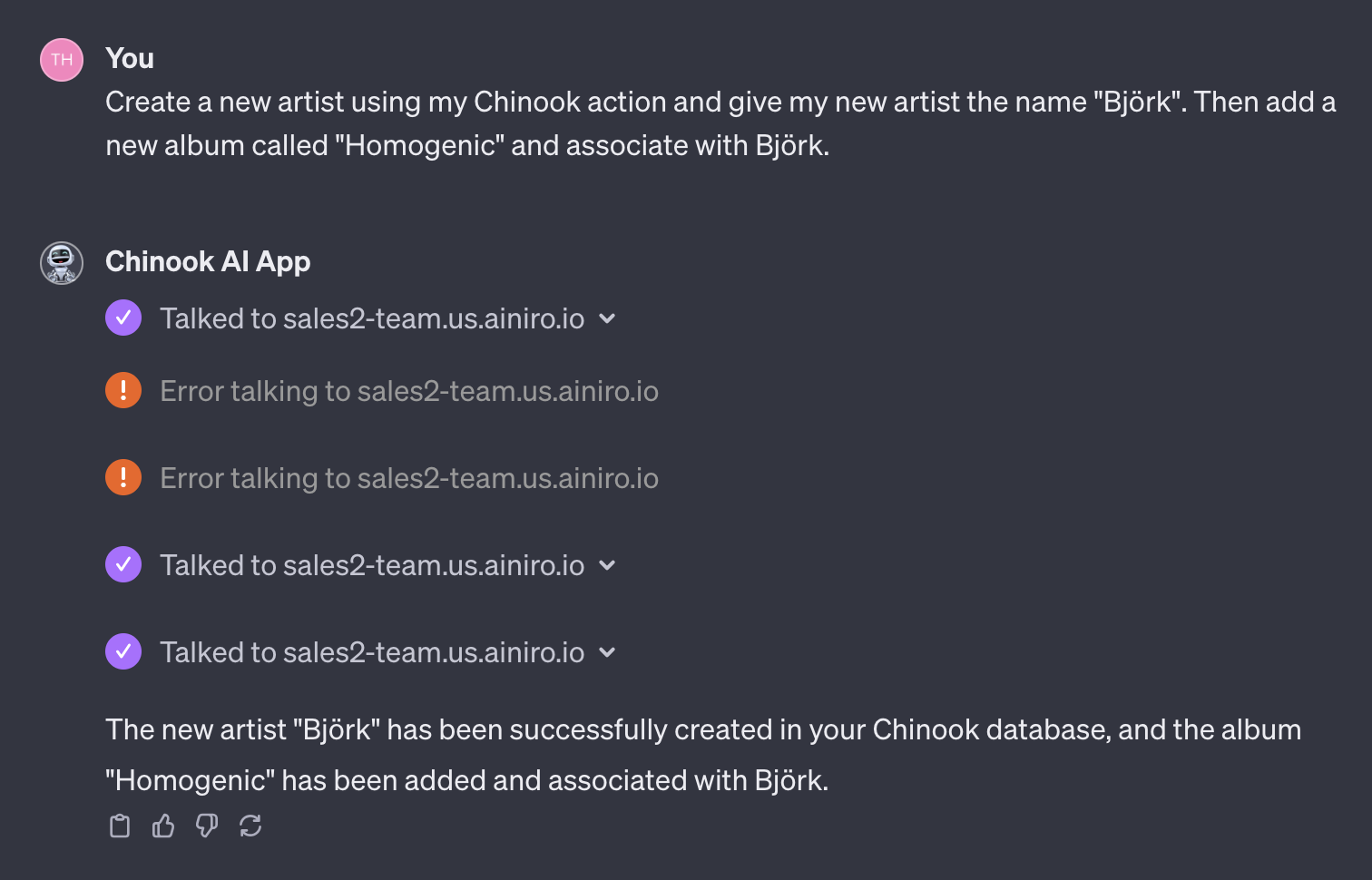 Creating multiple objects in one go using my CRUD API and ChatGPT