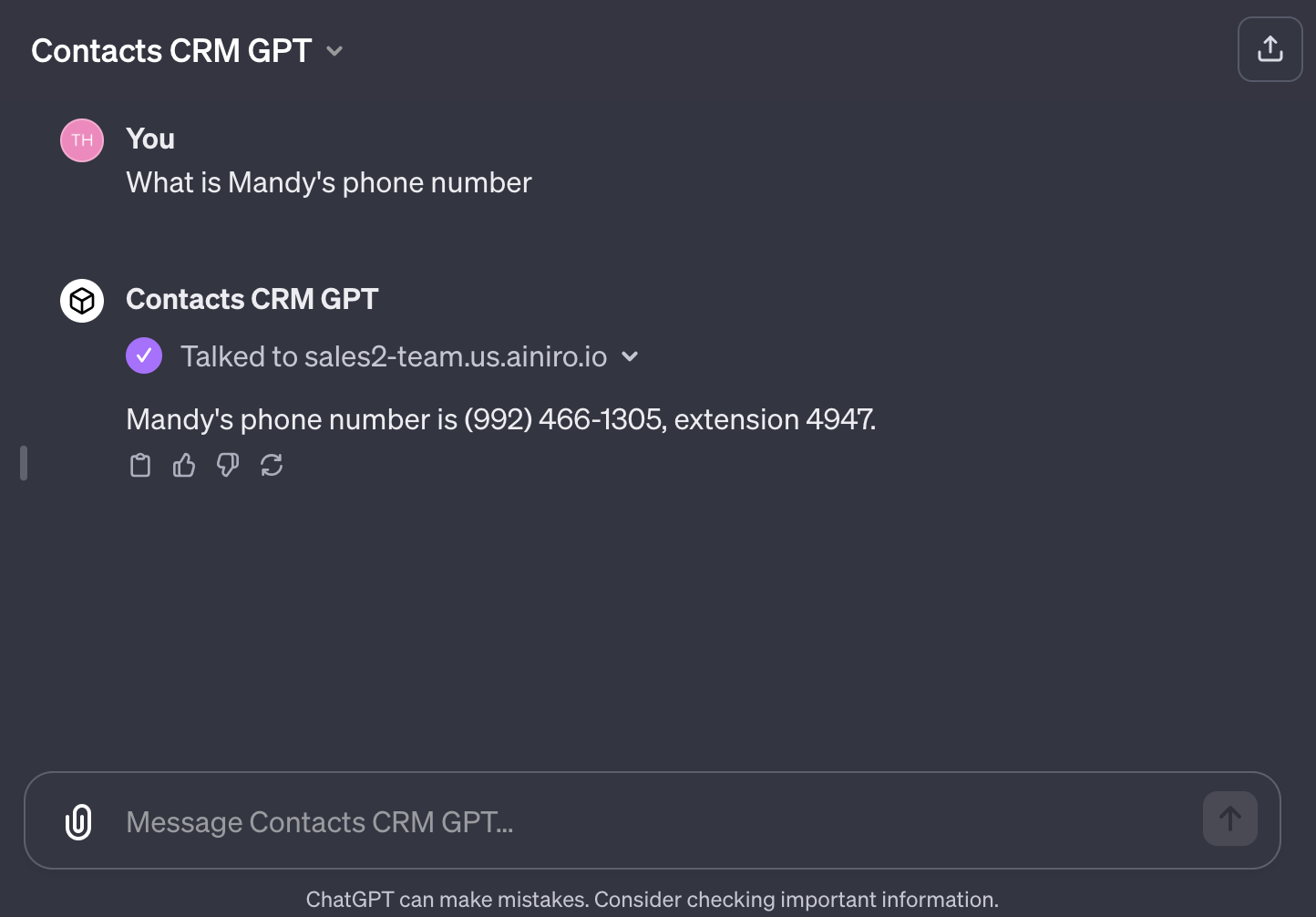 A ChatGPT assistant that connects to your SQL database