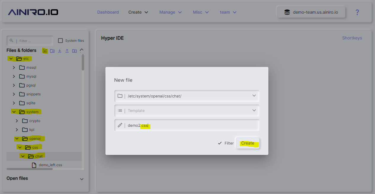 Make a new CSS file