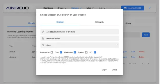 RTL support for our ChatGPT website chatbot