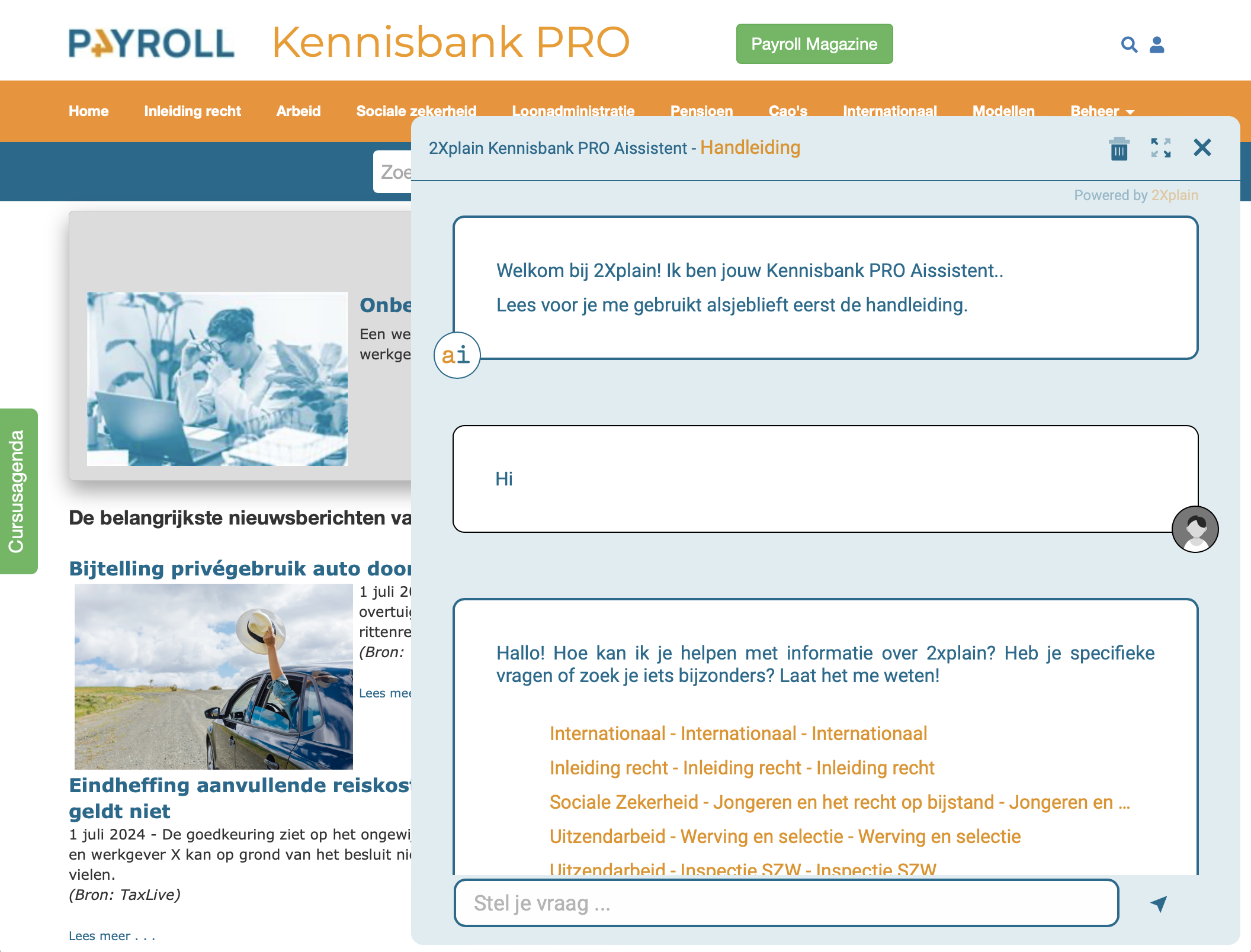 2Xplain's Dutch AI Chatbot