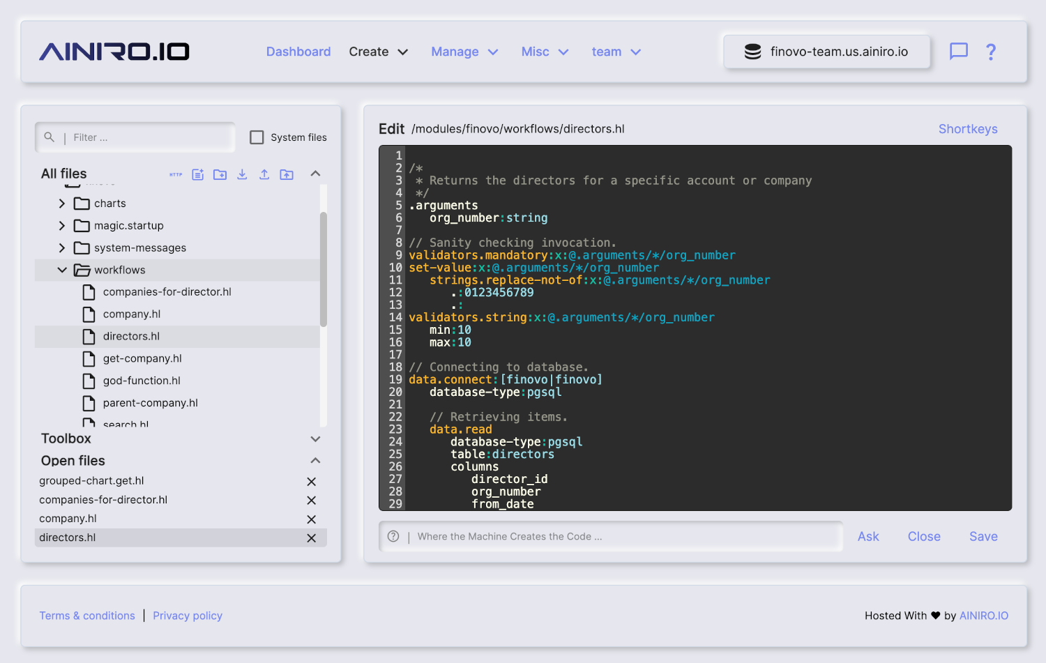Fintell AI workflow