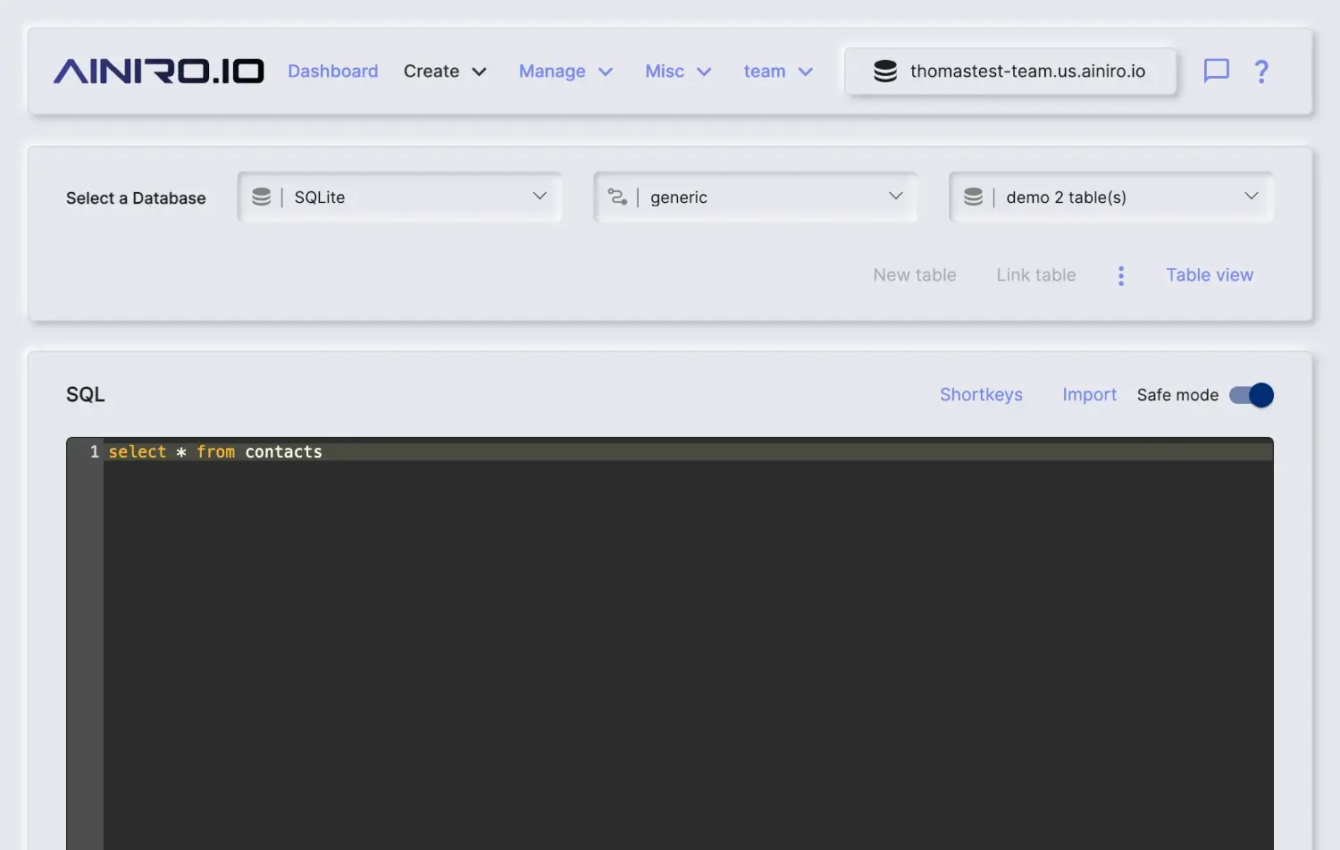 Testing your connection string in SQL Studio