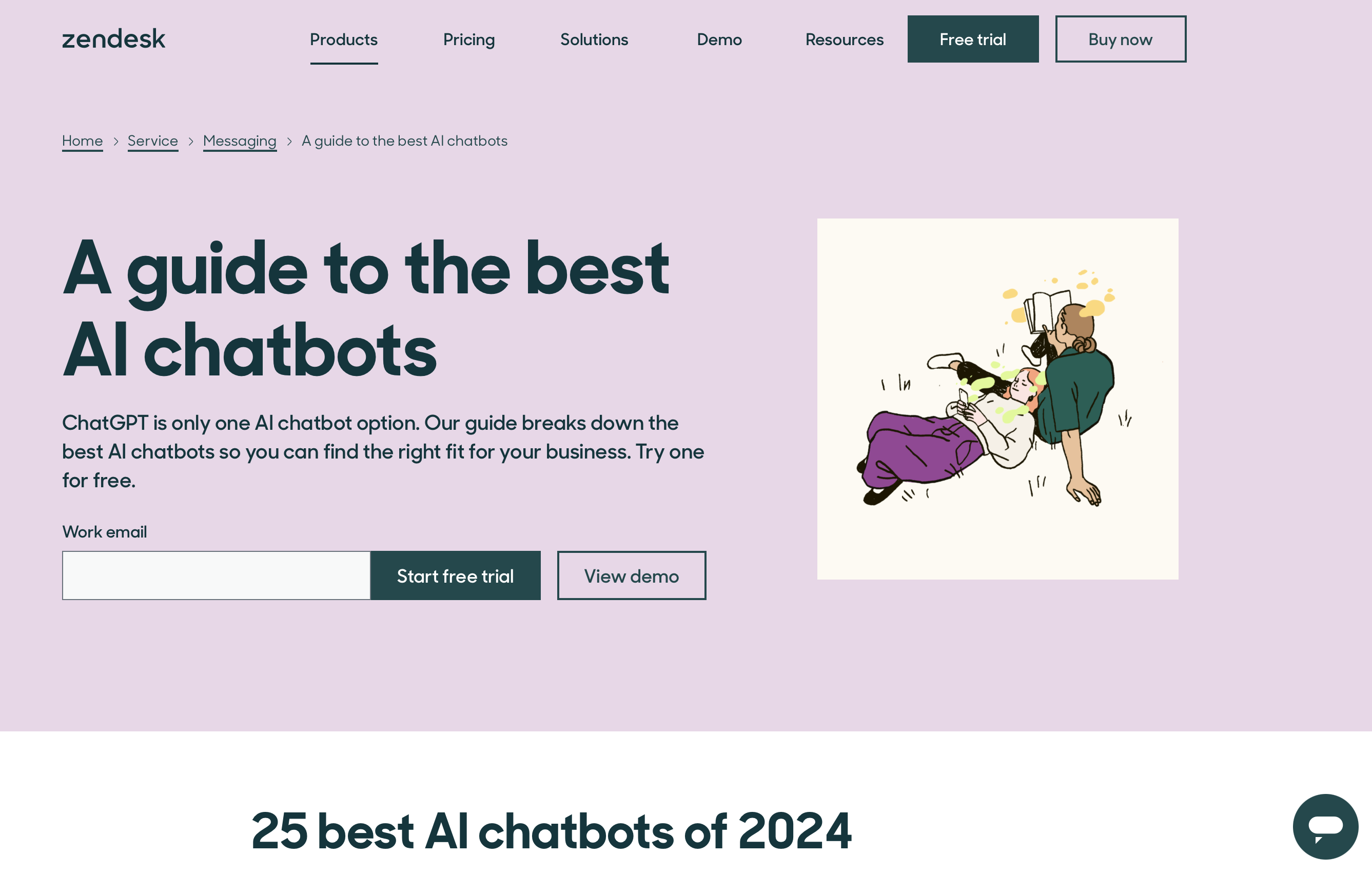 Zendesk's AI chatbot marketing articles