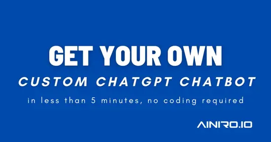 Have a ChatGPT Website Chatbot in 5 Minutes