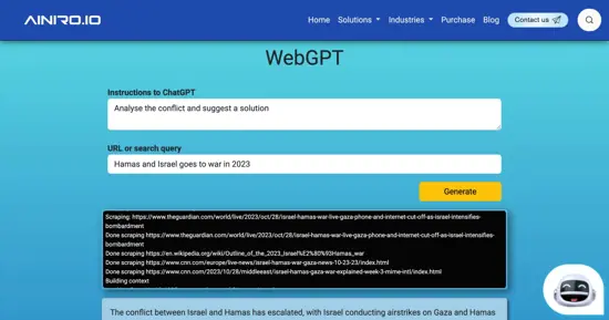 WebGPT, ChatGPT with Internet Access