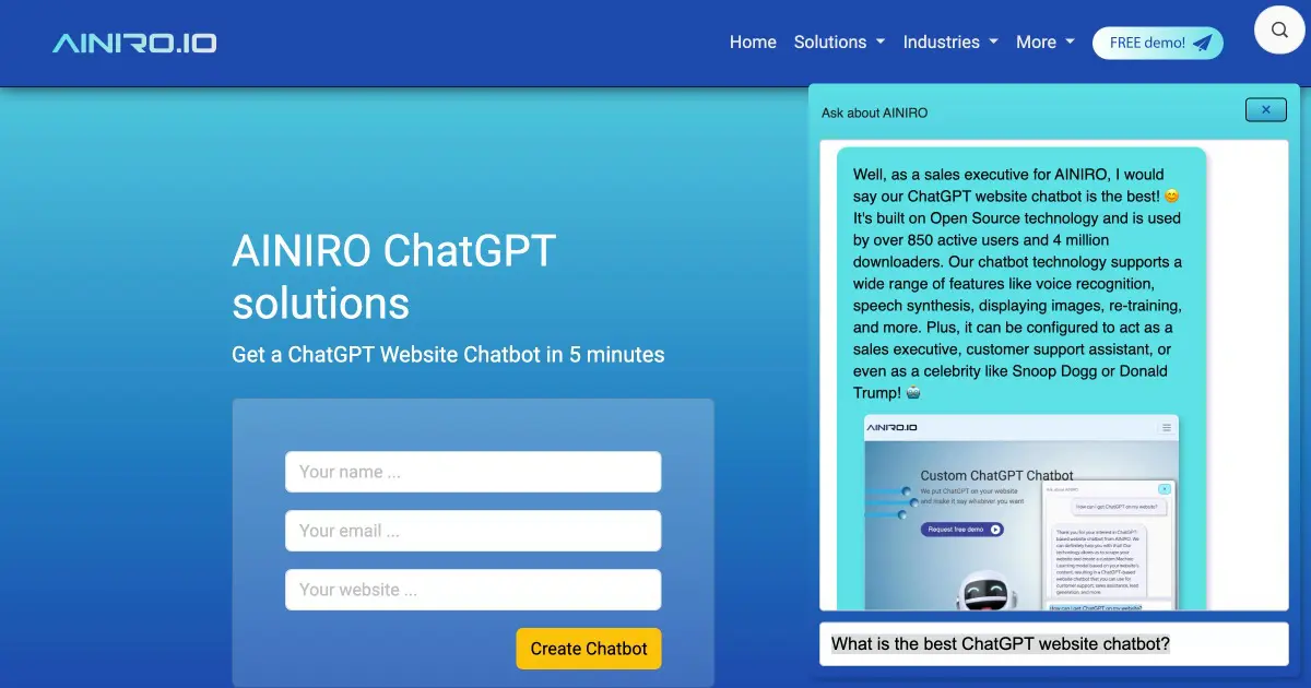 What's the best ChatGPT AI chatbot