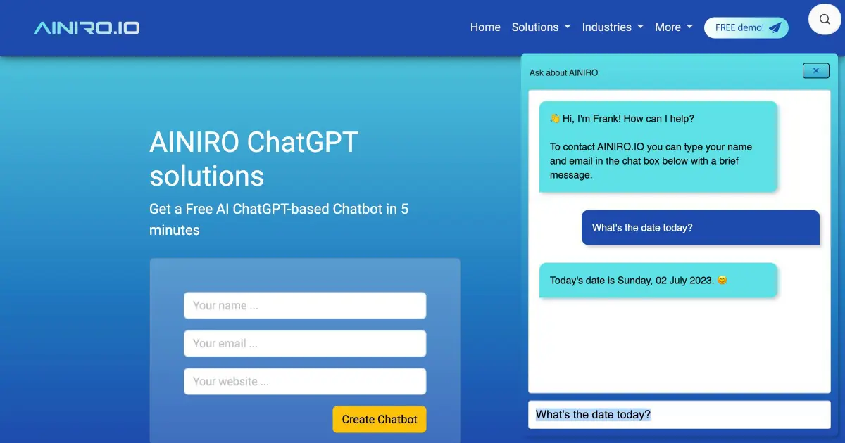 ChatGPT with Real Time Information
