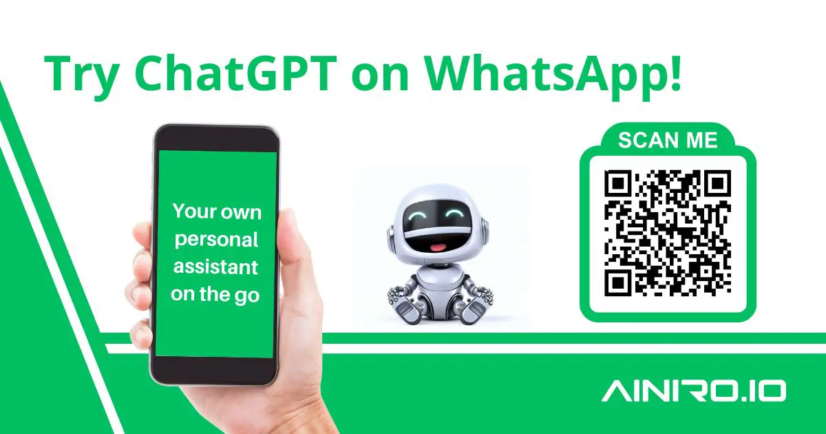 Try our WhatsApp ChatGPT chatbot
